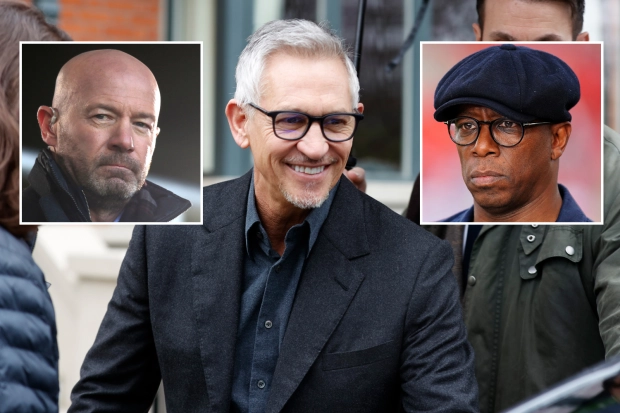 Ian wright Alan shearer Gary Lineker