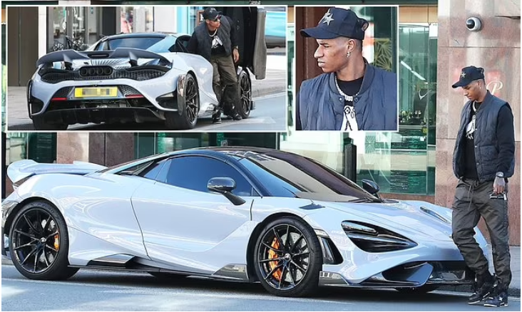Manchester United star Marcus Rashford shows off his 280k McLaren 765LT as he goes shopping