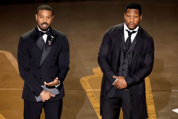Michael B Jordan and Jonathan Majors