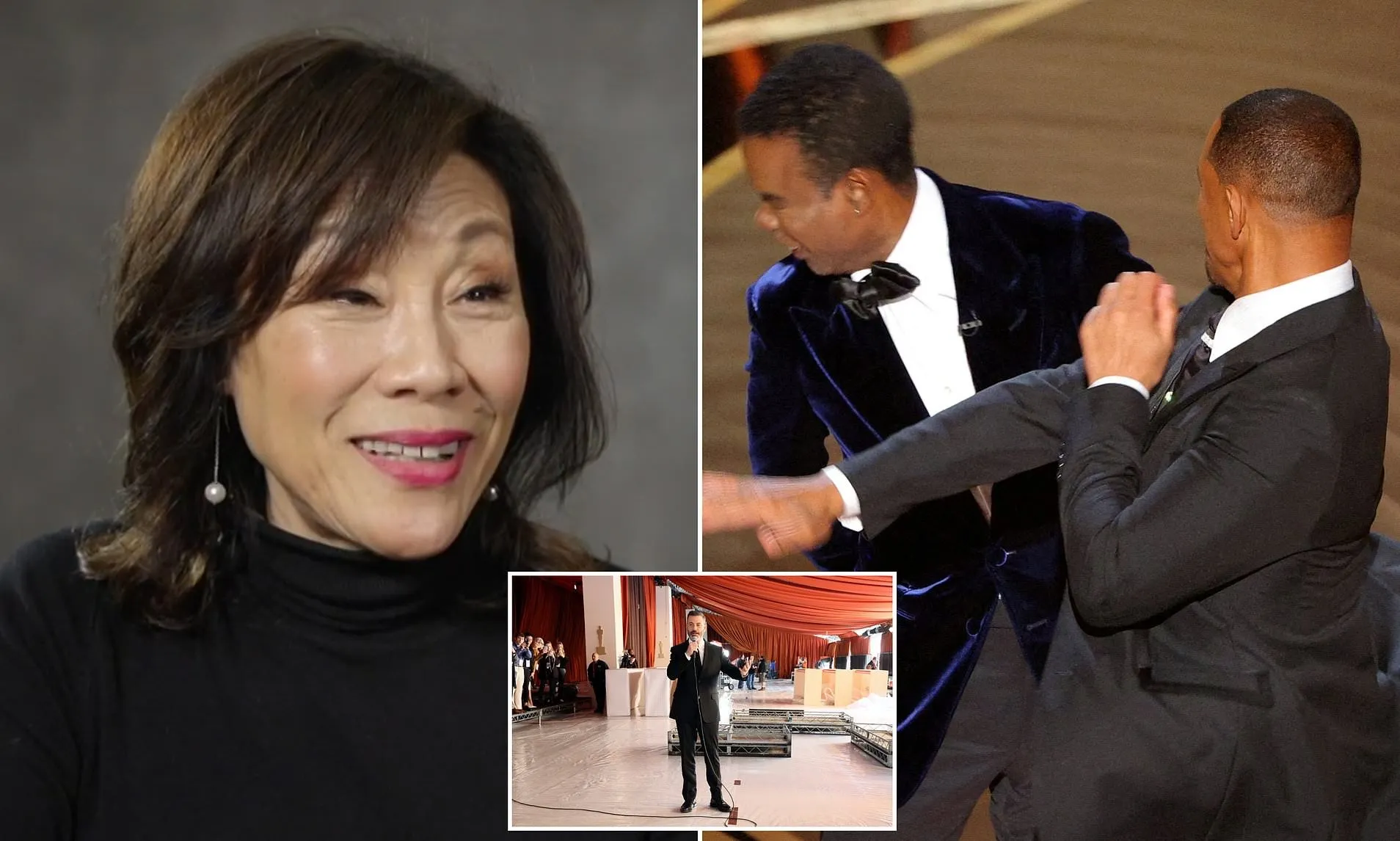 Oscars boss admits they were wrong to allow Will Smith to stay at last years ceremony after he slapped Chris Rock
