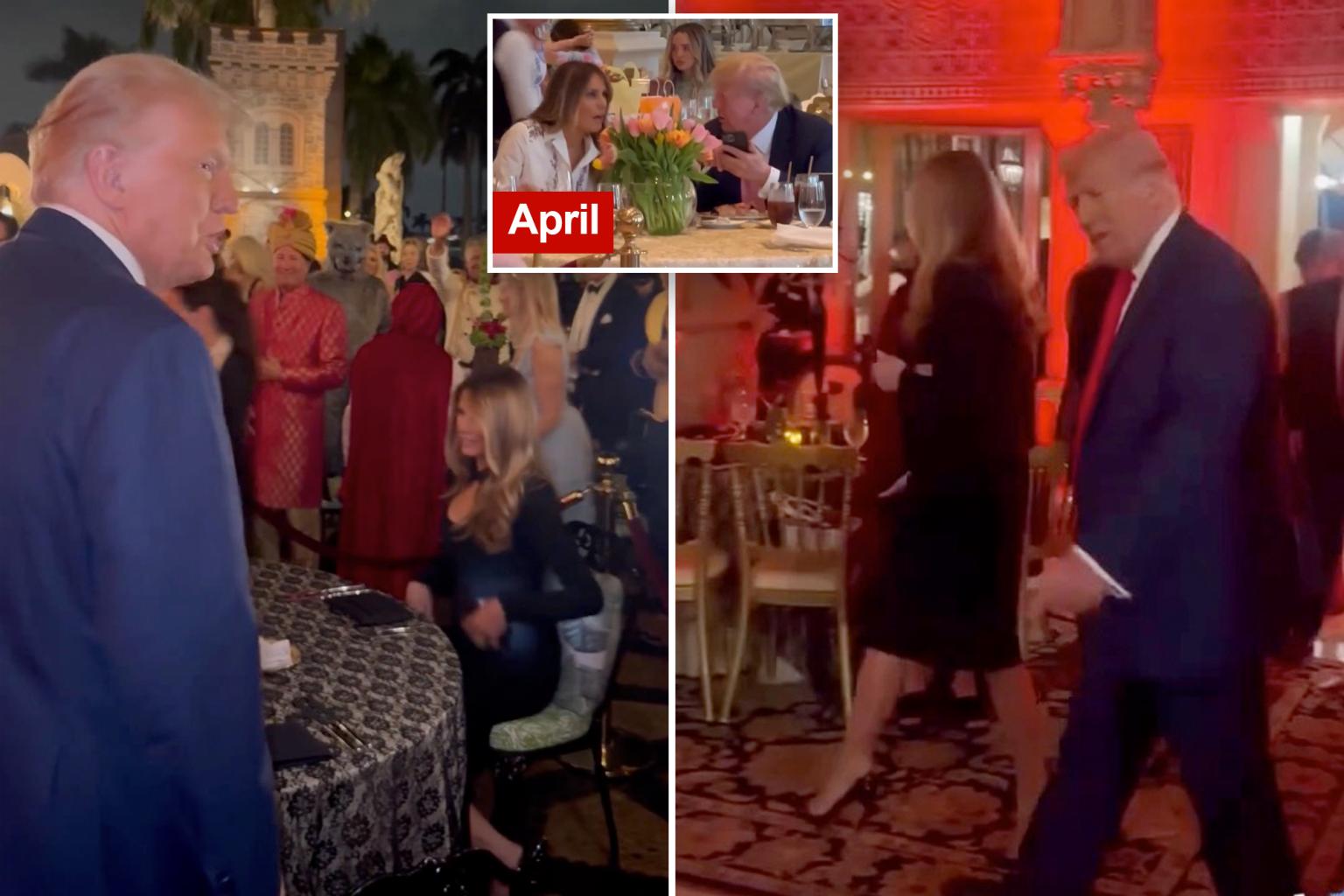 Trump and Melania Seen Together for First Time in Months at Mar-a-Lago ...